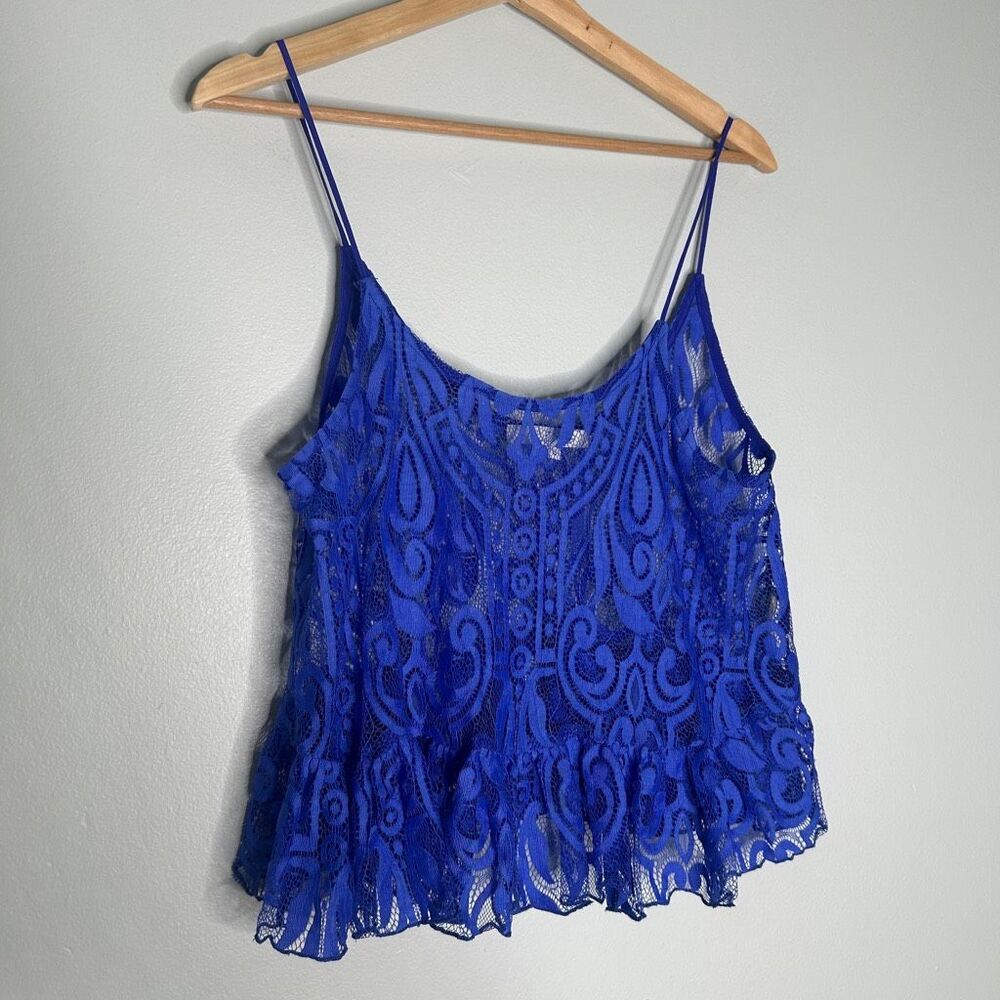 ALEXIS Cobalt Blue Lace Cami Tank Top